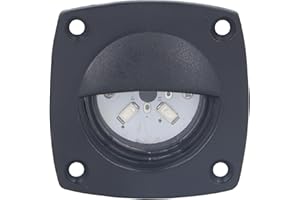 E00938 LED Aisle Light, LED Courtesy Light, 12V 24V 4 LEDs RV Lights Step Lights, IP66 Waterproof Deck Lights for RV, Boat, M