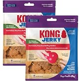 KONG All Natural Chicken Recipe Jerky Dog Treats for Training and Rewarding (2 Pack (Medium/Large))