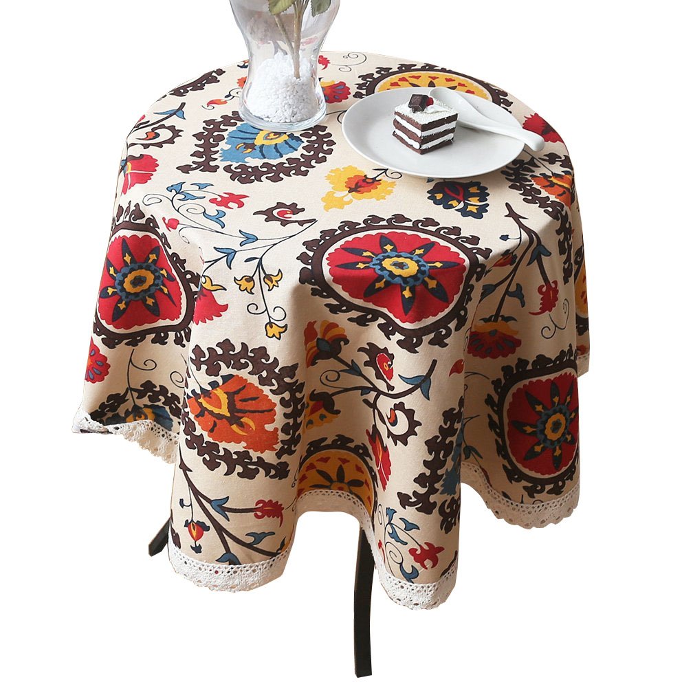 Best side table tablecloth round