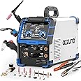 AZZUNO 5 in 1 160A Welder Machine, Plasma Cutter Welder Combo with HF TIG/Gas MIG/Flux MIG/Stick Welding, 110/220V Dual Voltage Multiprocess Welding Machine