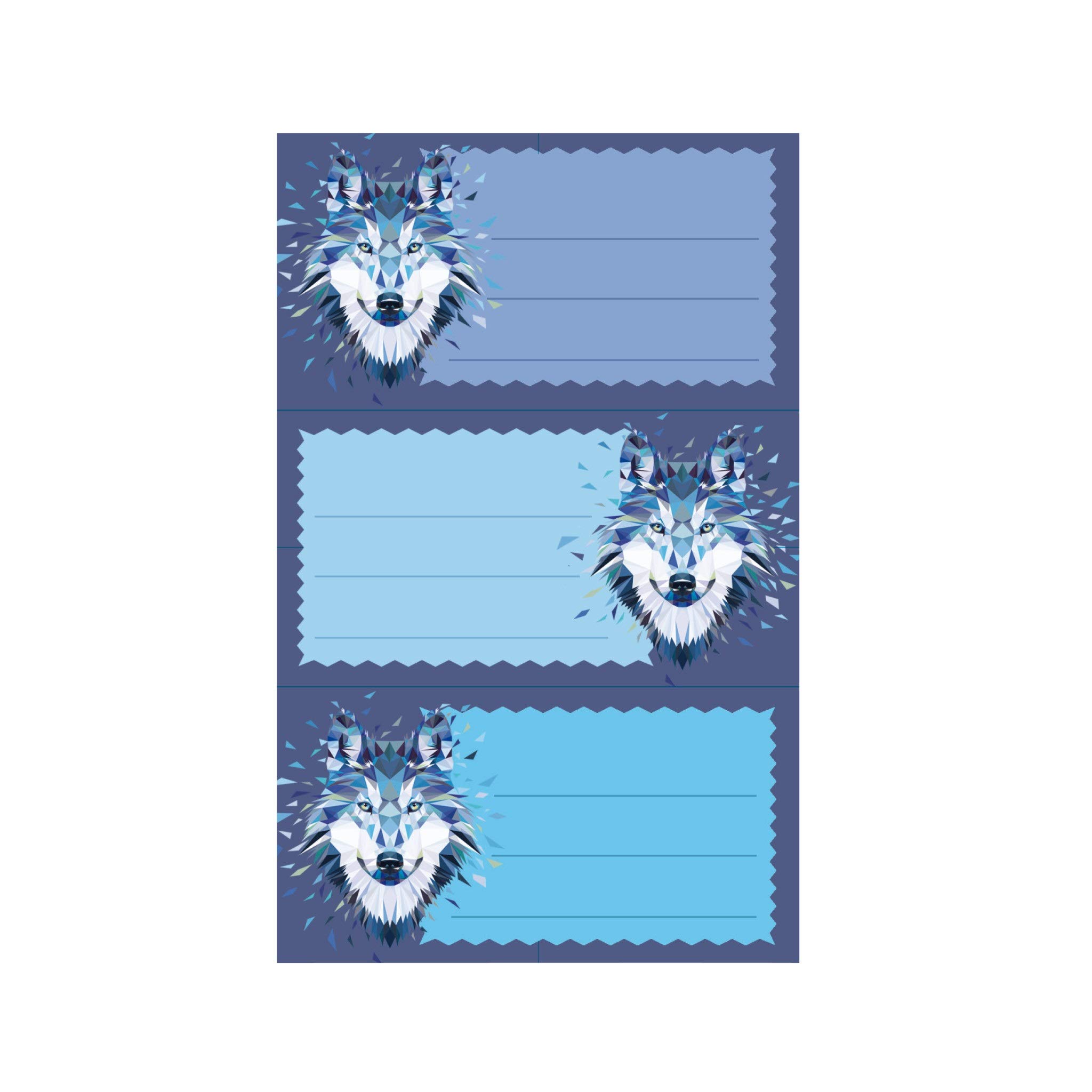 herlitz Wild Animals Wolf Book Labels (Pack of 1) 50028214