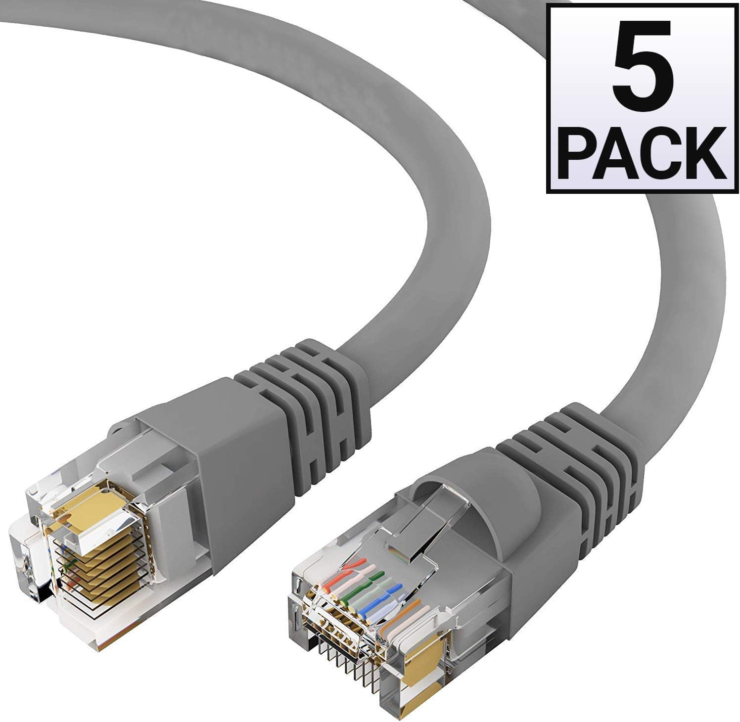 Cat 5e Cables Electronics UTP 30 Feet Gray Cat5e Cable RJ45
