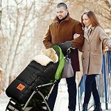 EAQ Cosytoes Footmuff with Handmuff for Pushchair Fleece Lined Universal view 6