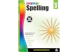 Spectrum Spelling Workbook Grade 3, Ages 8 to 9, 3rd Grade Spelling Workbook Covering Phonics, Handwriting Practice with Vowels, Consonants, Dictionary Skills, and More, Spelling Books for 3rd Grade