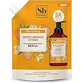 Soapbox Foaming Hand Soap Refill, Sweet Orange Citrus, Gentle & Moisturizing Foaming Hand Wash for Kitchen and Bathroom, Vegan & Cruelty Free, 64oz Half Gallon Refill, Pack of 1