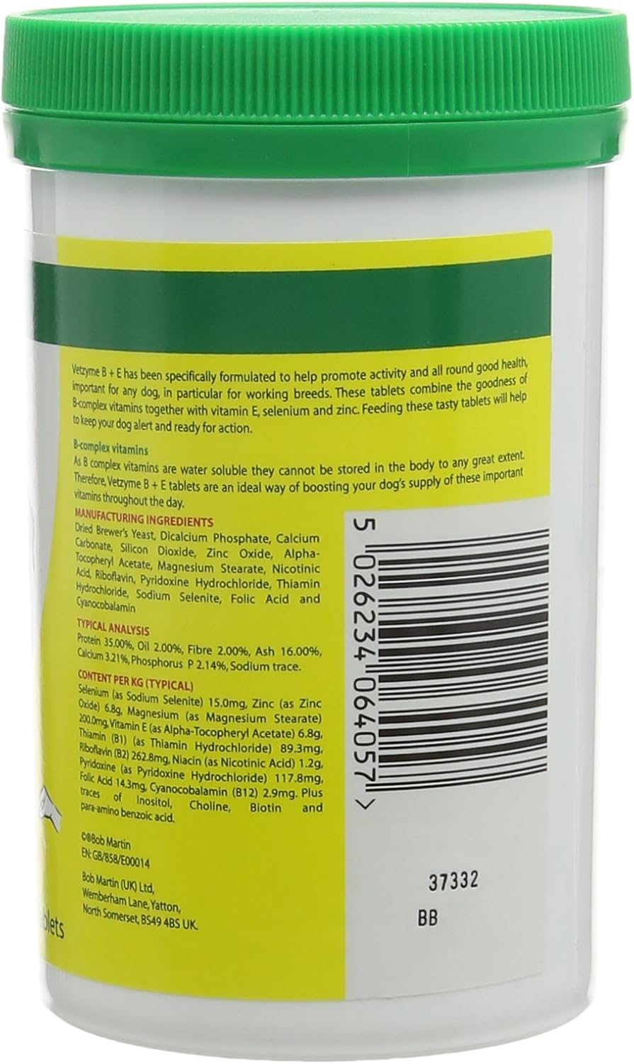 vetzyme b plus e tablets