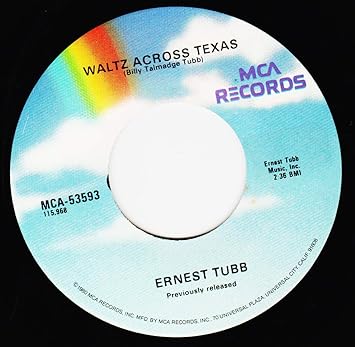 Ernest Tubb Ernest Tubb 45 Rpm Walking The Floor Over You