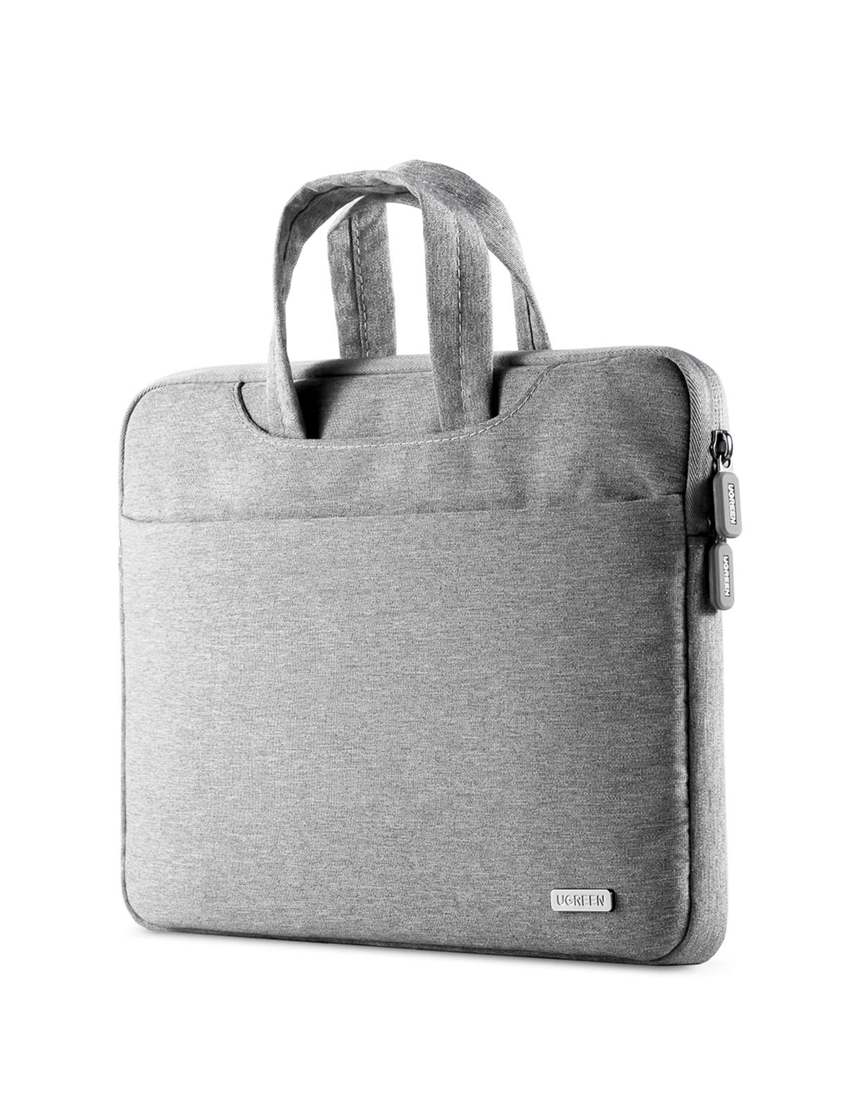 UGREEN 13-13.9 Inch Unisex-Adults Gray Classic Polyester Laptop Bag, Compatible with MacBook Air 13 Inch, MacBook Pro 13 Inch, HP Envy, XPS 13, Surface Laptop 4 13.5 Inch, Lenovo