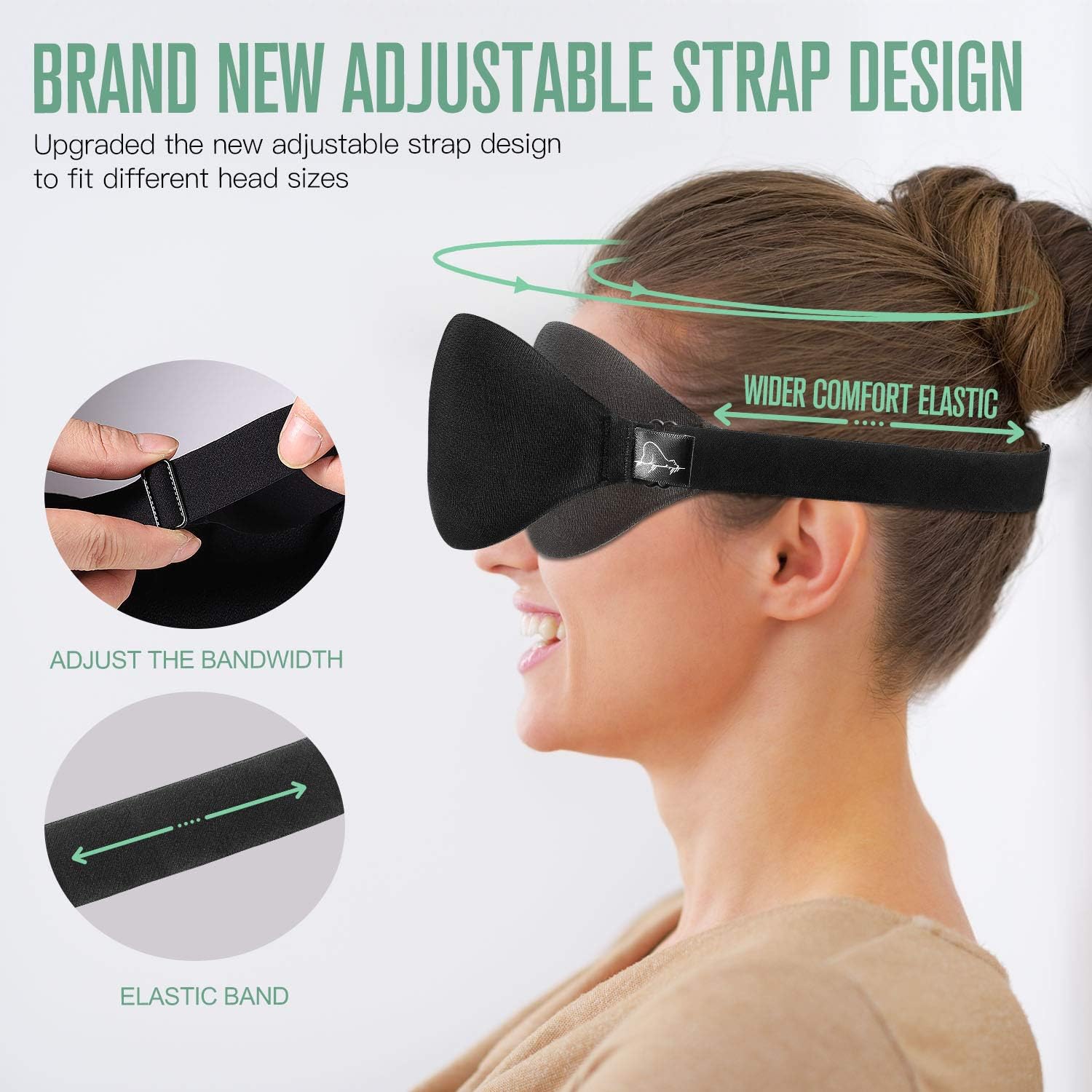 ALASKA BEAR Sleep Mask - 3D Contoured Cups - Zero Eye Pressure: Health & Personal Care