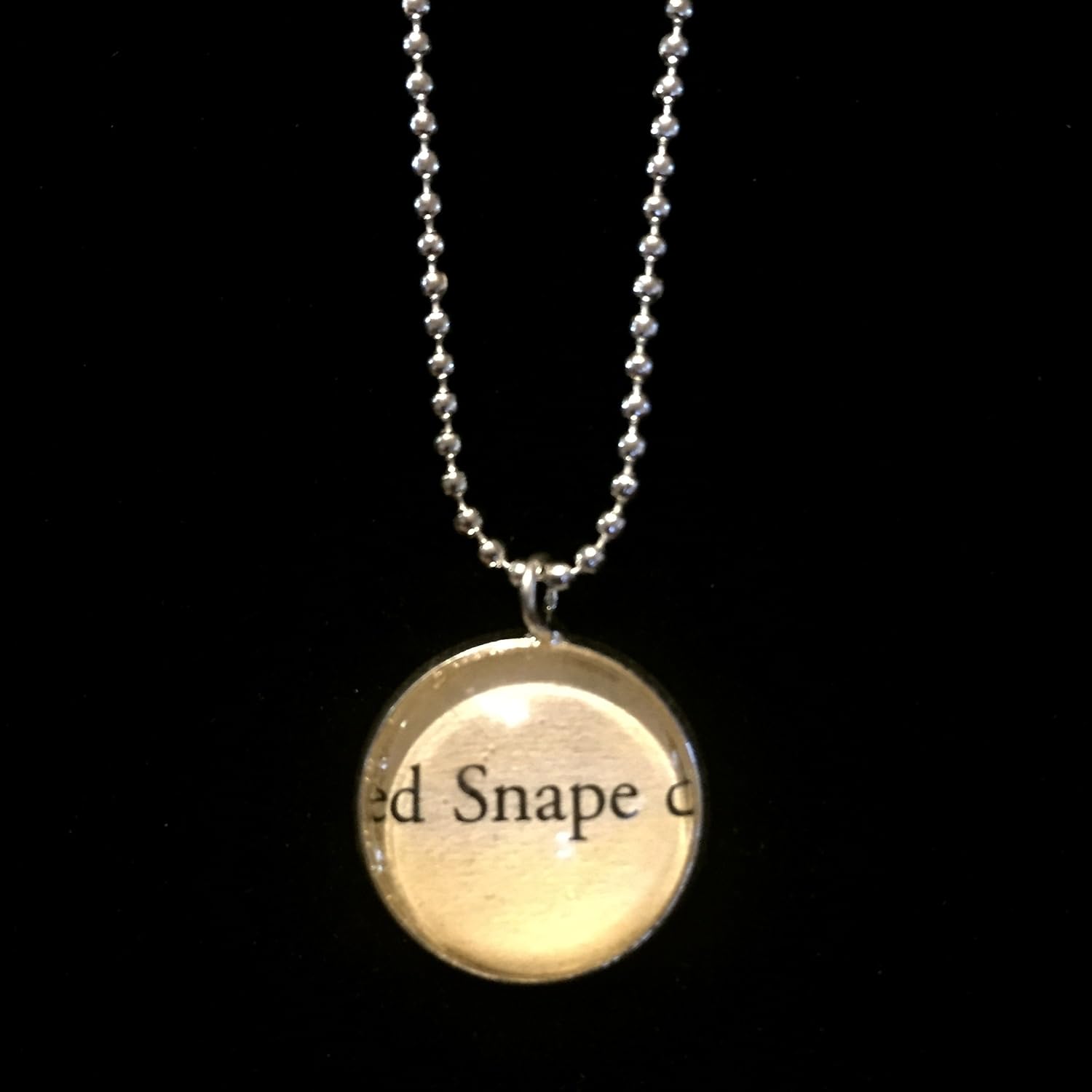 Harry Potter Severus Snape Pendant with Chain Handmade