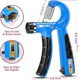 FitBeast Hand Grip Strengthener 5 Pack Adjustable 5kg-60kg Sky Blue view 2