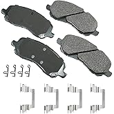 Akebono Ultra-Premium Ceramic Front Disc Brake Pads, grey