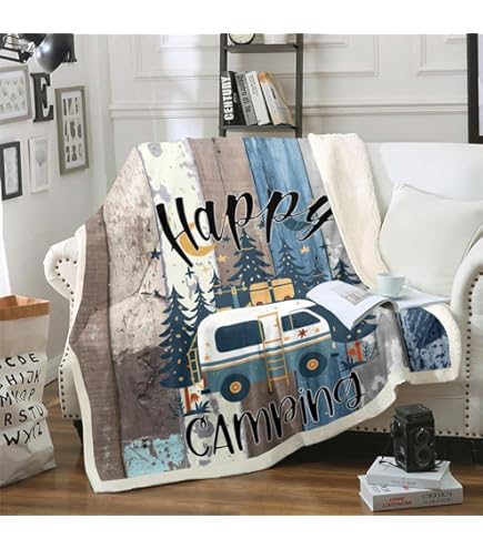 ADAhgu Planks Couverture Douce Chaude Et Légère Motif Vieilli