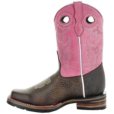 pink square toe boots