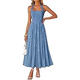 ZESICA Women's Summer Sleeveless Floral Maxi Dresses 2026 Halter Neck Wedding Guest Cocktail Party Flowy A Line Long Dress