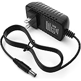 TMEZON 12 Volt 2A Power Adapter Supply AC to DC 2.1mm X 5.5mm Plug 12v 2 Amp Power Supply Wall Plug Extra Long 8 Foot Cord