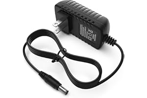 TMEZON 12 Volt 2A Power Adapter Supply AC to DC 2.1mm X 5.5mm Plug 12v 2 Amp Power Supply Wall Plug Extra Long 8 Foot Cord