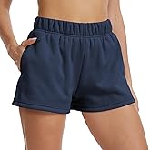 ALTHLEMON Women's Sweat Shorts High Waisted Fleece Lined Casual Lounge Athletic Cotton Shorts with Pockets