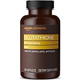 Amazon Elements Glutathione, 500mg, 60 Capsules, 2 month supply (Packaging may vary)