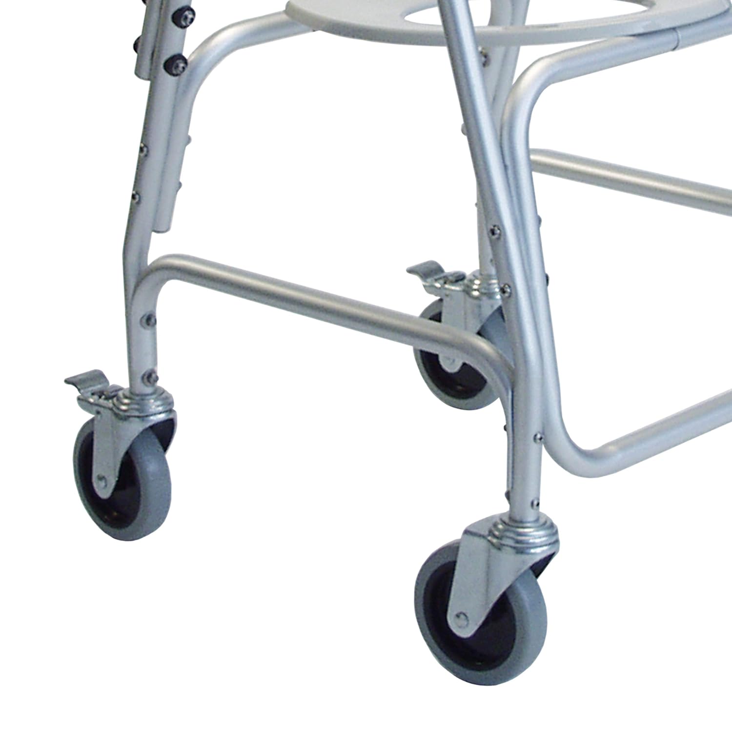 Lumex Deluxe Shower Transport Wheelchair with Footrests - Waterproof Design & 5" Wheels - 7915A-1: Industrial & Scientific