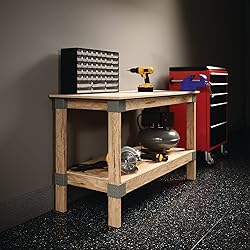 Heavyweight 2' x 4' Do-It-Yourself Workbench Kit,Gray