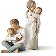 Willow Tree MotherDaughter Figure Plus Little One Figure, Sculpted Hand-Painted 2 Piece Set