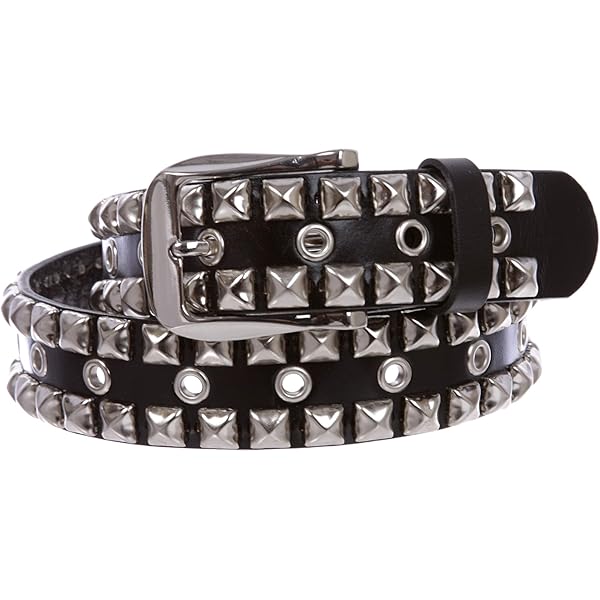 Nayt Leather Belt Circular Steel Hole Belts Punk Rock Belts Nayt Leather Belt Circular Steel Hole Belts Punk Rock Belts