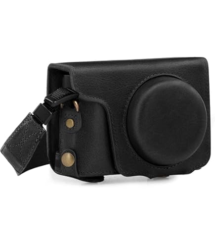 Amazon.com : MegaGear Protective Leather Black Camera Case, For