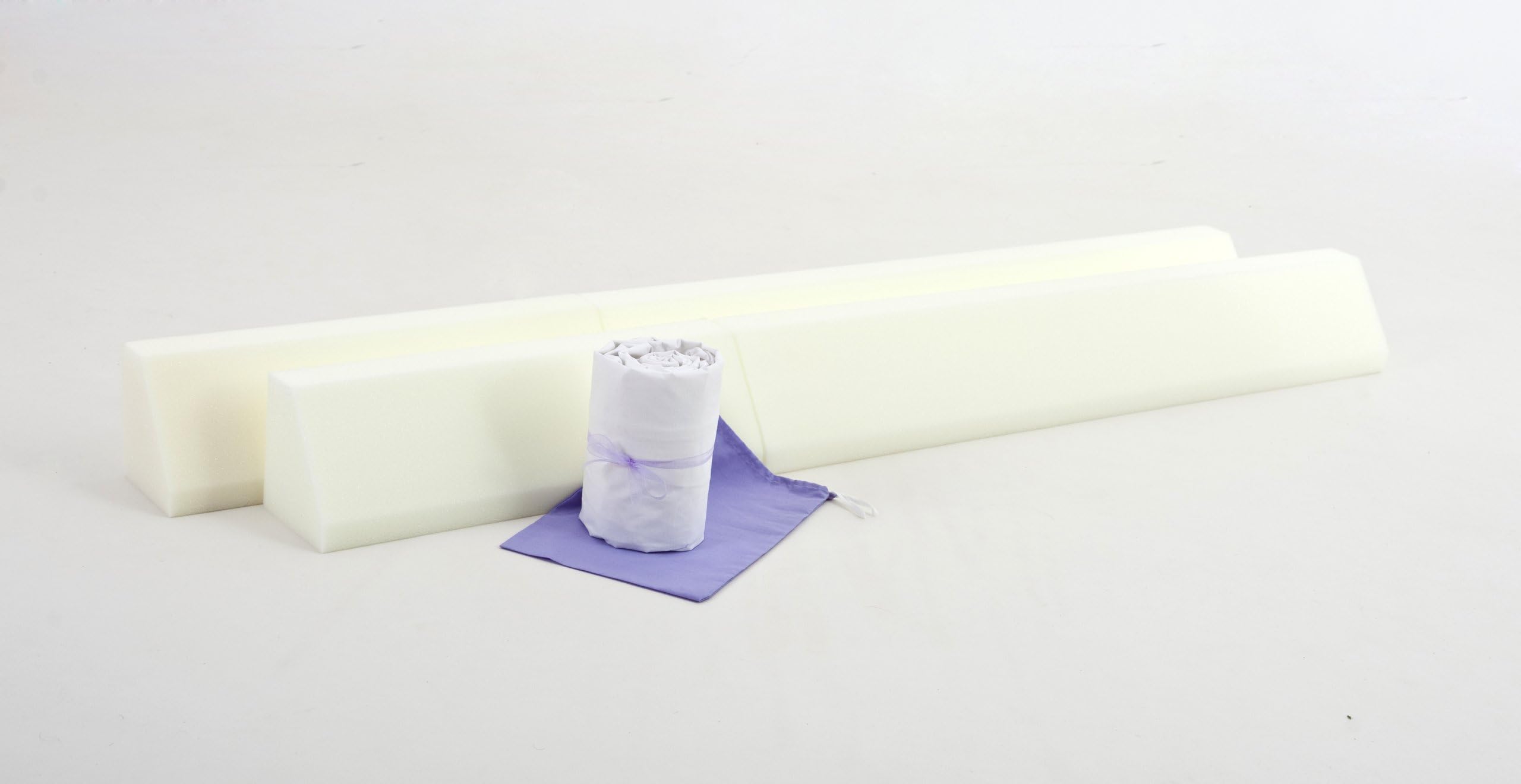 The British Bed Bumper Bundle - Foam Baby & Child Bed Guard Rail [2x150cm Mega Bumpers + Extra Deep 100% Cotton Fitted Sheet]
