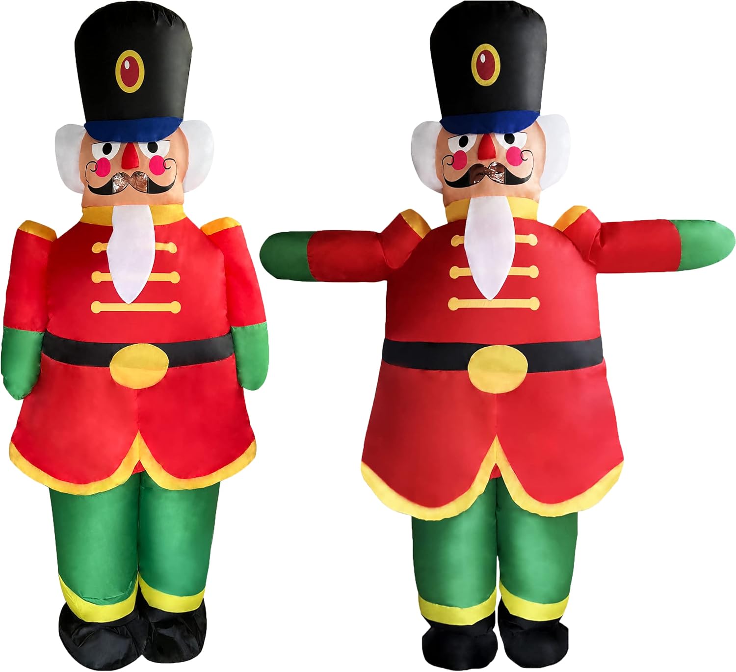 Nutcrackers - EEkiiqi Christmas Inflatable Costume Halloween Costume Fancy Dress Jumpsuit for Halloween Party/Christmas Decoration