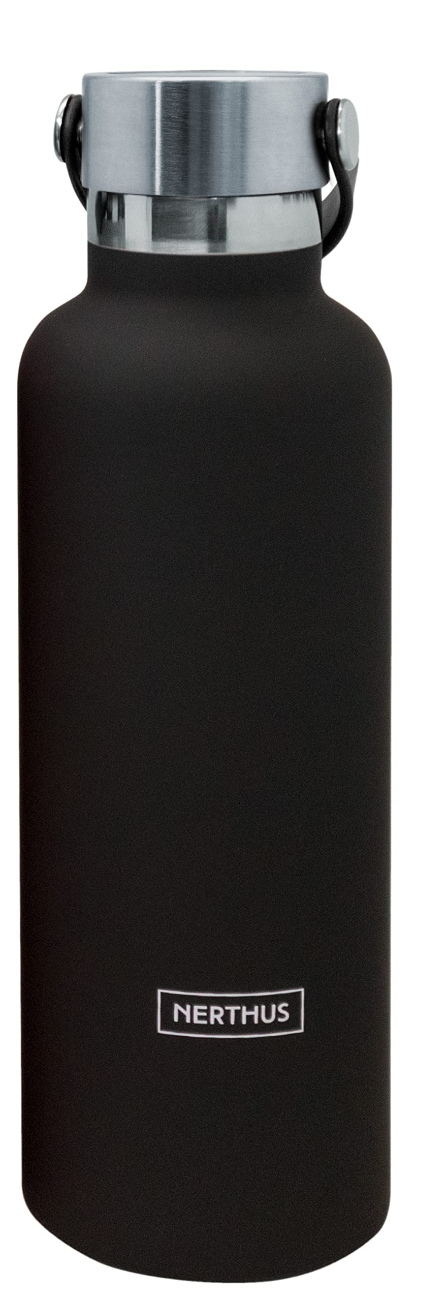 NERTHUS FIH 720 Bottle Thermos Cap Double Wall Handle for Hot and Cold Stainless Steel Design 750 ml BPA Free, 18/8, Coral Garden