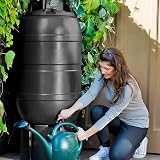 Charles Bentley 210L Water Butt Set with Tap Stand Filler Kit Black view 4