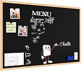 ALLboards Magnetic Chalkboard with Wooden Frame 90x60cm