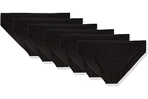 Amazon Essentials Women's Cotton Bikini Brief Underwear (Available in Plus Size), Multipacks