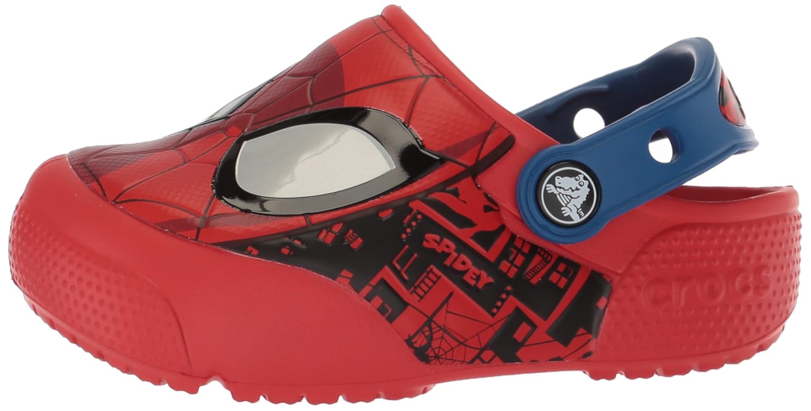 crocs spiderman lights