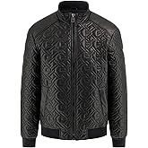 GUESS G Chain Quilted Faux-Leather Jacket