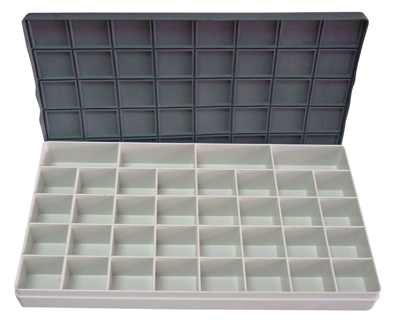 MIJELLO 52224 – Peel-Off Palette Plastic Palette with Lid and compartments, approx. 22 x 33 cm