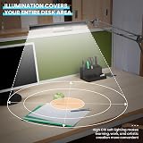 BIENSER LED Desk Lamp with Clamp Swing Arm 3 Color Modes 10 Brightness Levels view 6
