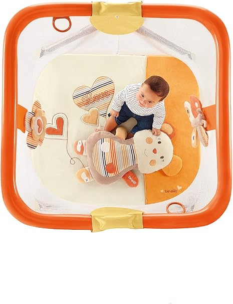 Brevi Soft Play Parc Carre Pliant Love Naturel Amazon Fr Bebes Puericulture