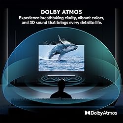 GEOYEAO Sound Bar for Smart TV w/Dolby Atmos 2.1 ch
