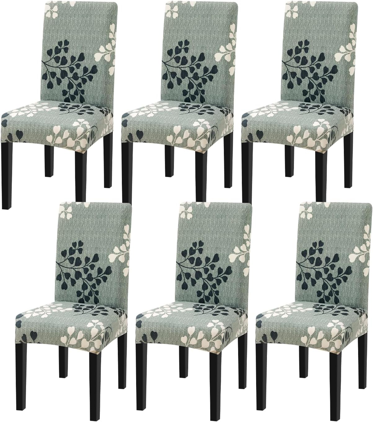 Slipcovers - Miaotto Chair Covers for Dining Room Stretch Dining Chair Covers Set of 6 Parsons Chair Slipcover Removable Washable Kitchen Chair Slipcovers for Dining Room Party Banquet,Antumn Leaves