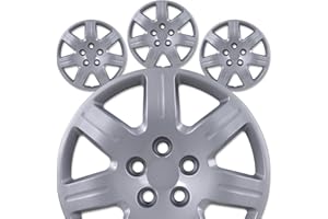 AUTOFREE 16" Silver Lacquer Hubcaps for 2006-2011 Honda Civic Steel Wheels - Set of 4, Bolt-on Design Wheel Rim Covers, ABS & PC Material, 16-Inch 4-Pack
