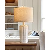 PoKat 23'' Bedside Table Lamp for Bedroom Nightstands, Birthday Gifts for Women Mom, House Warming Gifts New Home Decor, Cera