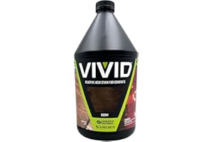 CC Concrete Coatings Vivid Acid Stain for Concrete | Ebony | 1-Gallon