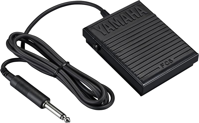 Yamaha FC5A Sustain Pedal for Keyboards with Rubber Bottom Grips Floor