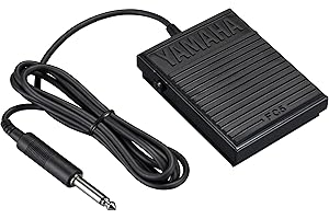 Yamaha FC5 Compact Sustain Pedal for Portable Keyboards, black