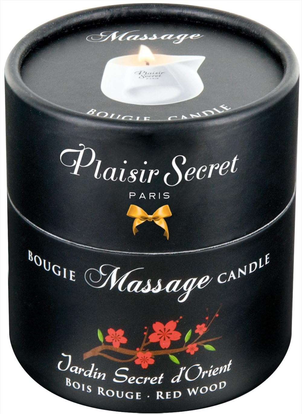 Plaisir Secret Massage Candle Red Wood, 80 ml, White,red - Image 4