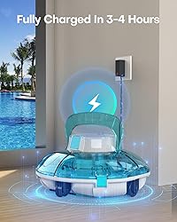 (2025 Upgrade) Cordless Robotic Pool Cleaner, Lasts
