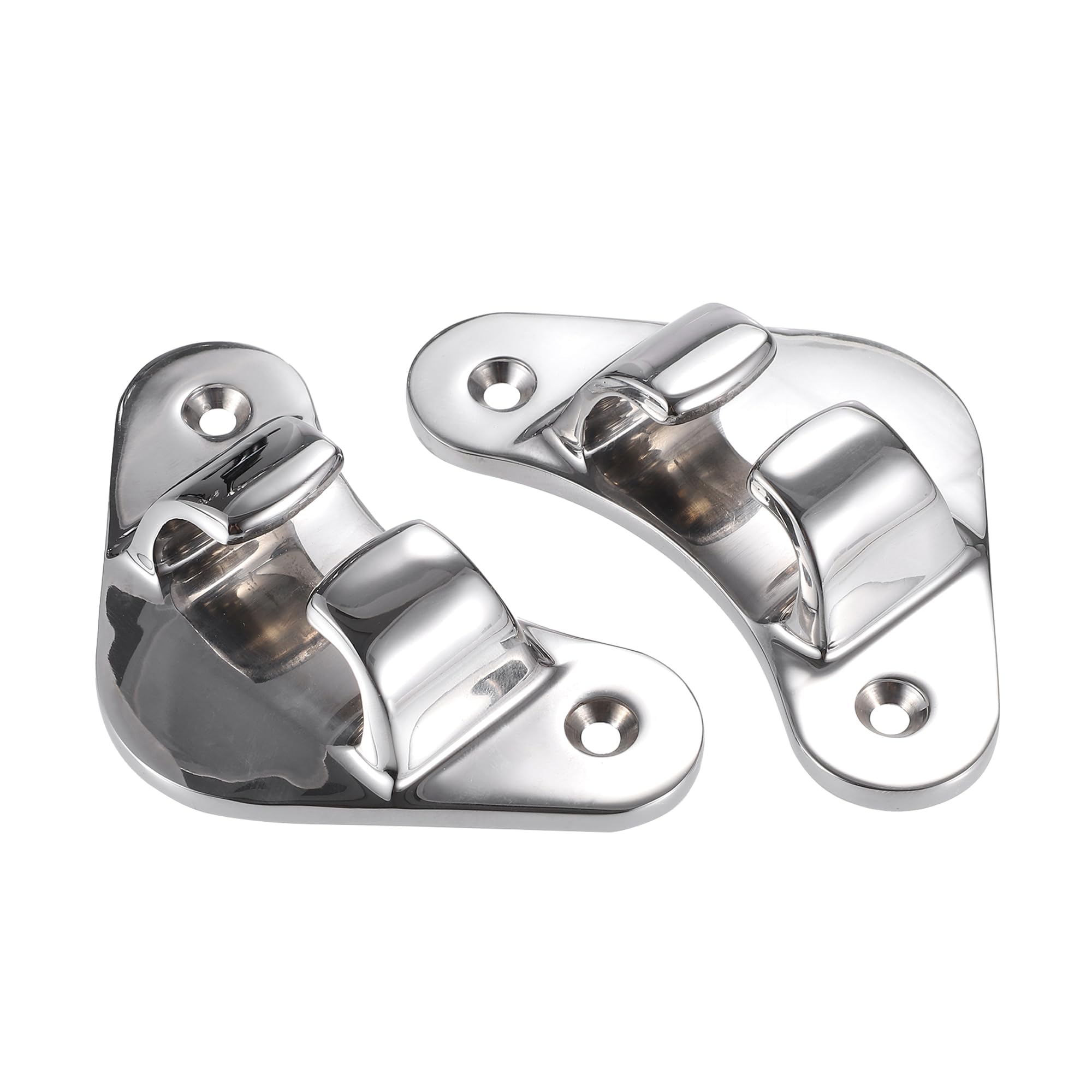 X AUTOHAUX Boat Fairlead/Straight/Stainless Steel / 2 Pcs/Silver Tone