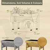 VegTrug Wash Small Grey Raised Bed Planter view 2